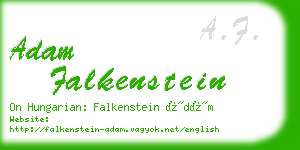 adam falkenstein business card